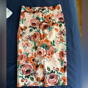 Floral pencil skirt AU size 6 US size 2